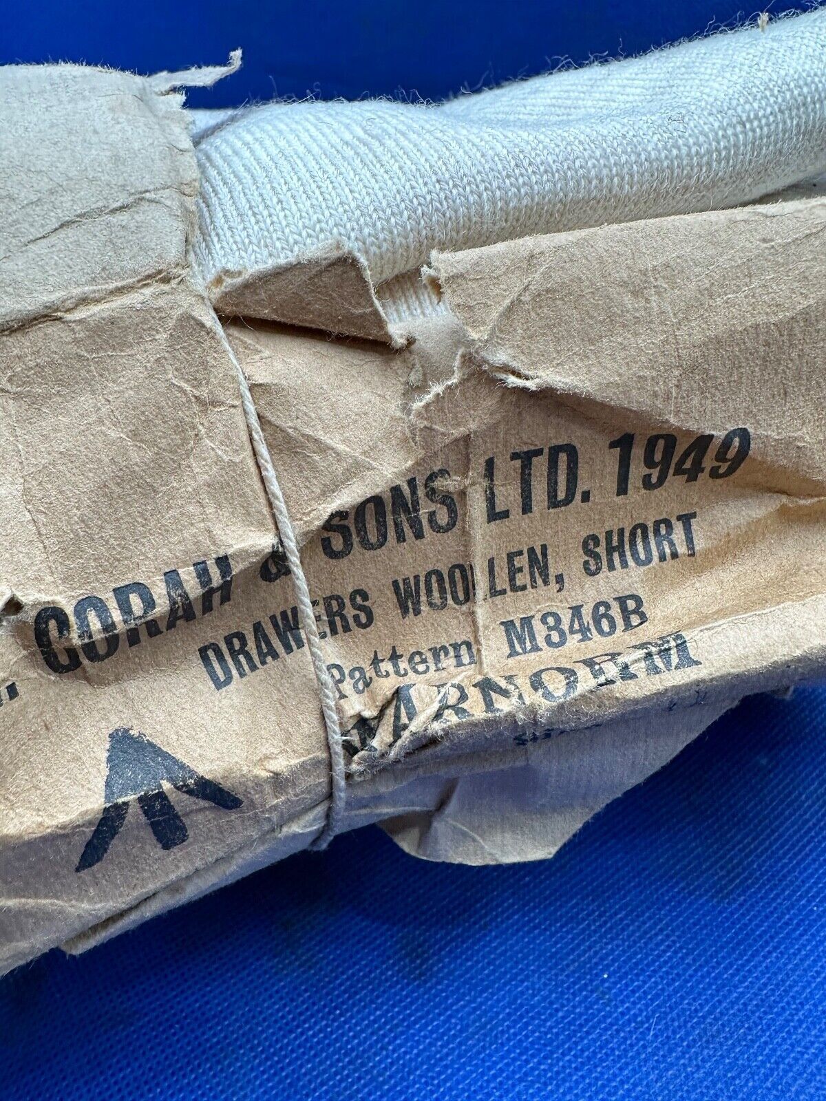Original WW2 Pattern British Army Woollen Shorts / Boxer Shorts - Pattern M346B - The Militaria Shop