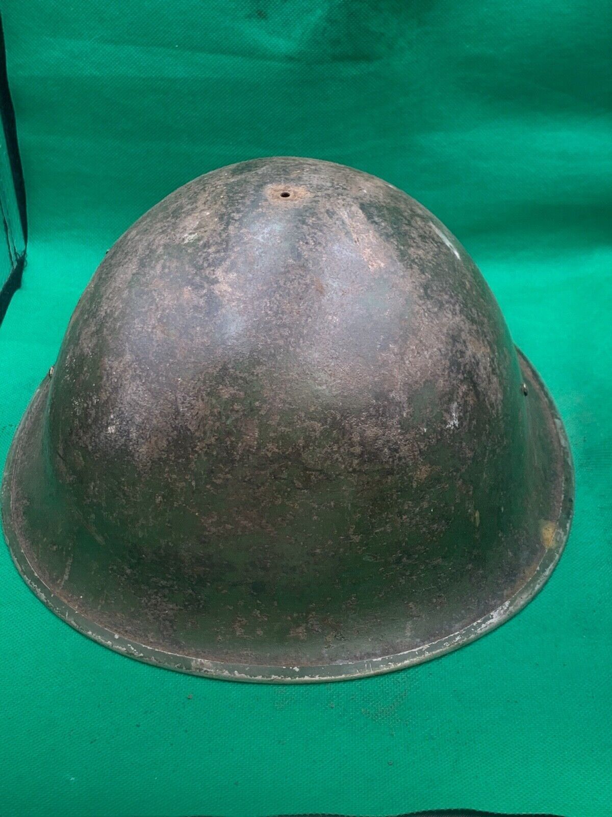 Original WW2 British Army / Canadian Army Mk3 Turtle Combat Helmet - The Militaria Shop