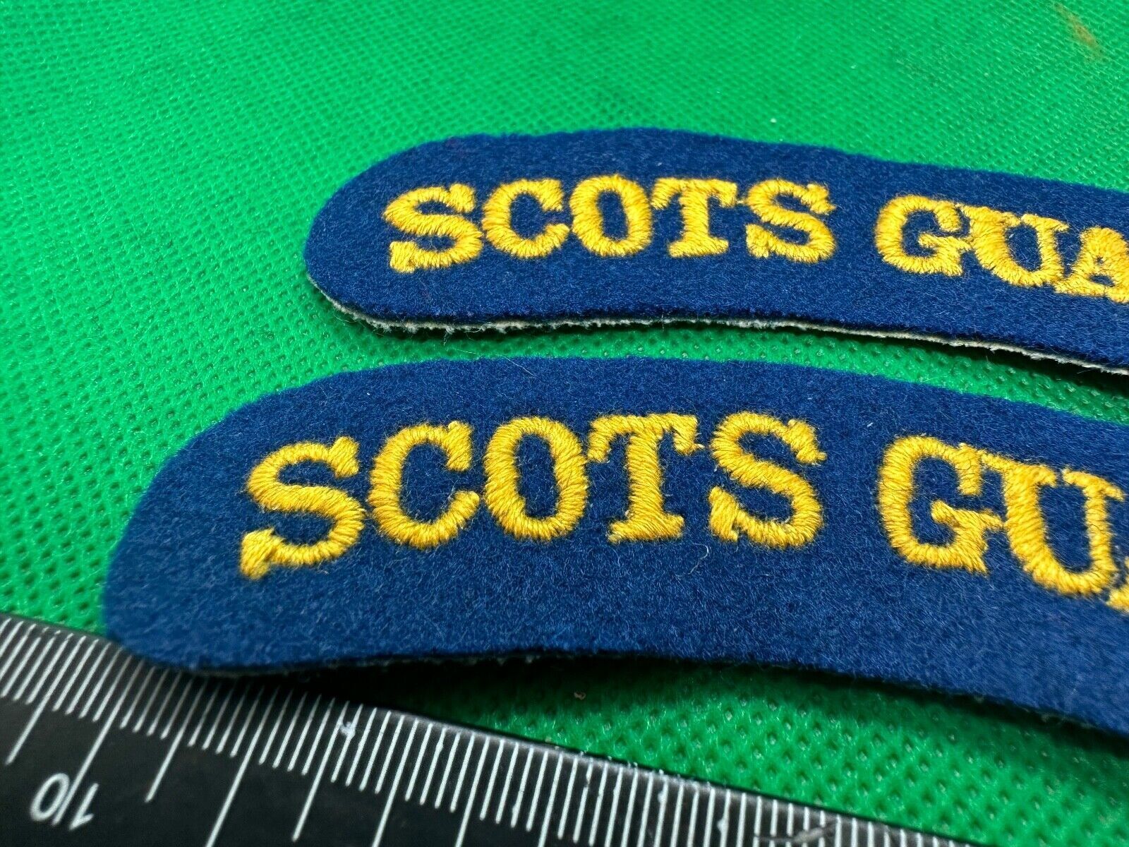 Scots Guards British Army Shoulder Titles Pair - WW2 Onwards Pattern - The Militaria Shop