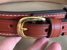 TWBC Brown Leather Pistol Police Belt - Varied Sizes - Hidden Coin Compartment - The Militaria Shop