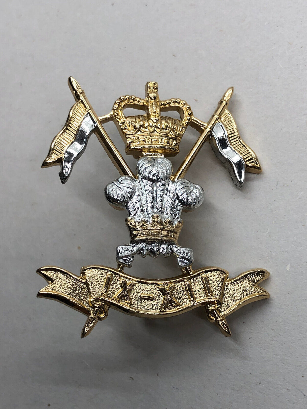 Genuine British Army Cap Badge - 9th/12th Royal Lancers - The Militaria Shop