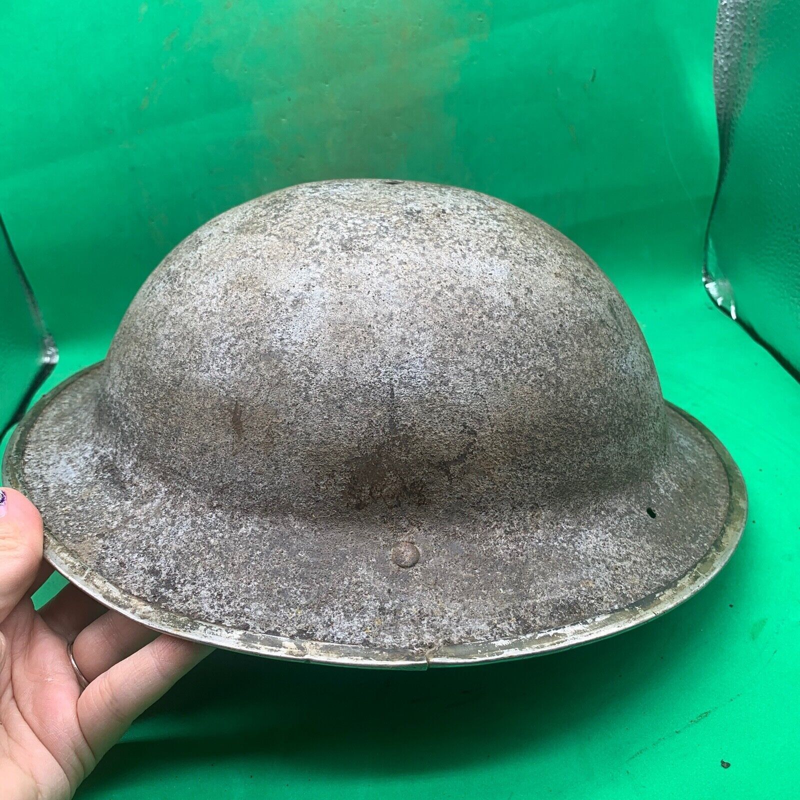 Original WW2 South African Army Mk2 Brodie Helmet - British Style Combat Helmet - The Militaria Shop