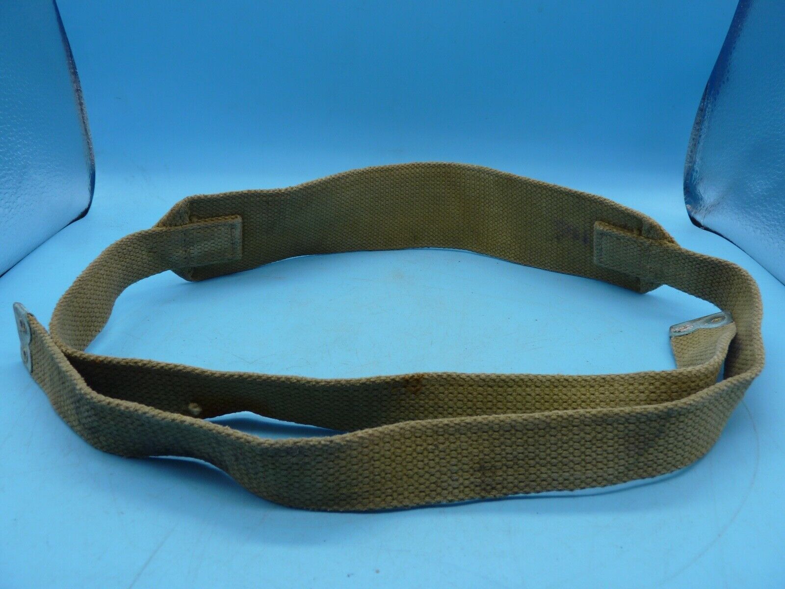 Original WW2 British Army 37 Pattern Canvass Shoulder Strap / Cross Strap - The Militaria Shop