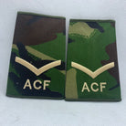 Cadet ACF DPM Rank Slides / Epaulette Pair Genuine British Army - NEW - The Militaria Shop
