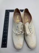 Original WW2 British Army Women's White Summer Shoes - ATS WAAF - Size 240 - The Militaria Shop