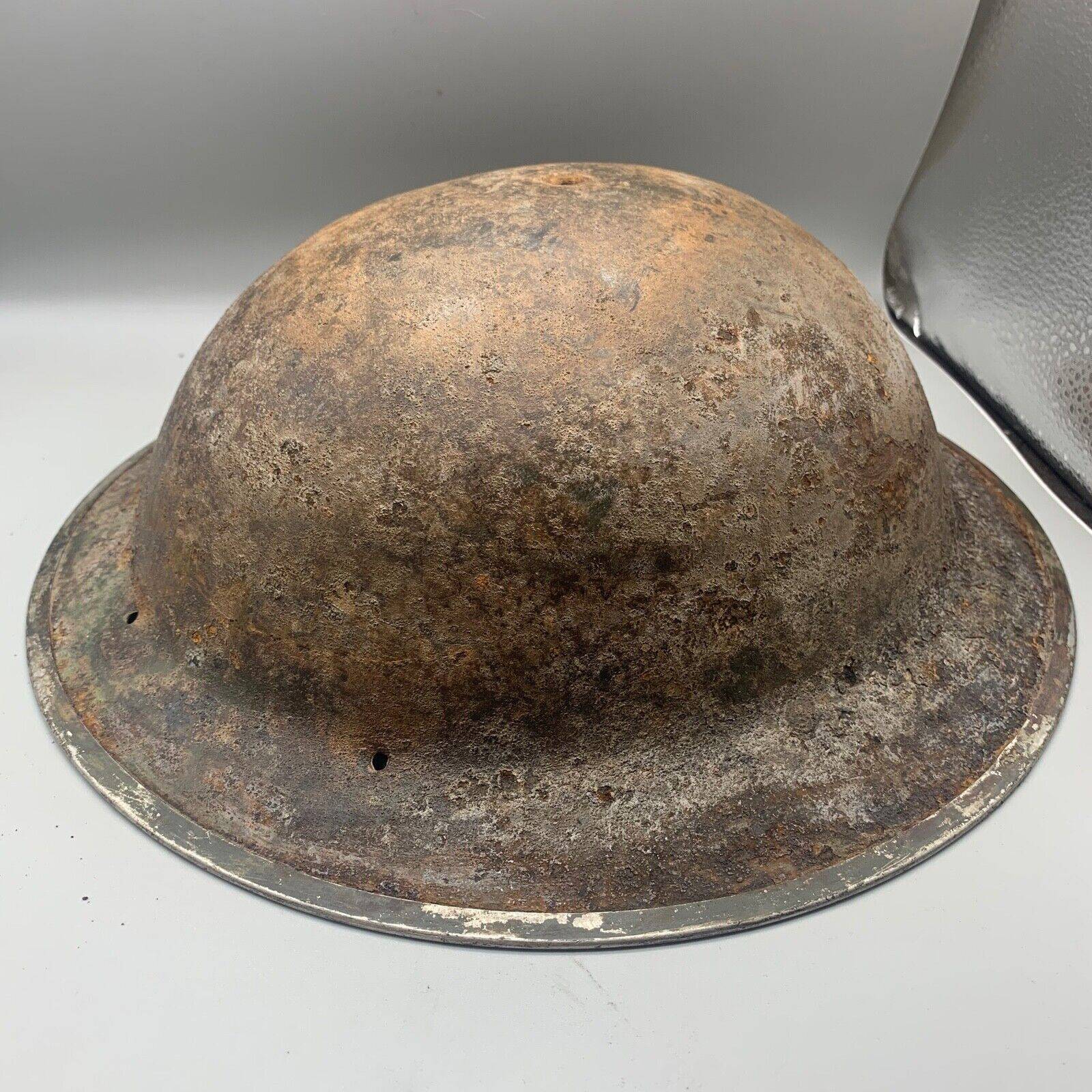Original WW2 South African Army Mk2 Brodie Helmet - British Style Combat Helmet - The Militaria Shop