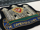 British Army Bullion Embroidered Blazer Badge - The Cambridgeshire Regiment - The Militaria Shop