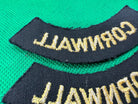 Original WW2 British Home Front Civil Defence Cornwall Shoulder Titles - The Militaria Shop