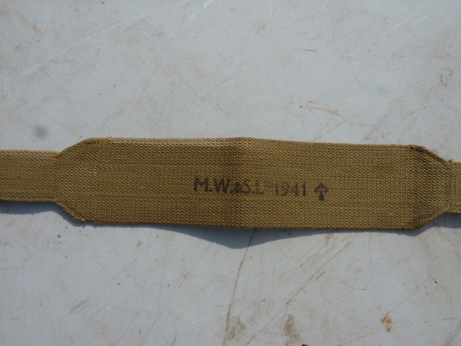 Original WW2 British Army 37 Pattern Yoke Utility Shoulder Strap- M.W&S Ltd - The Militaria Shop