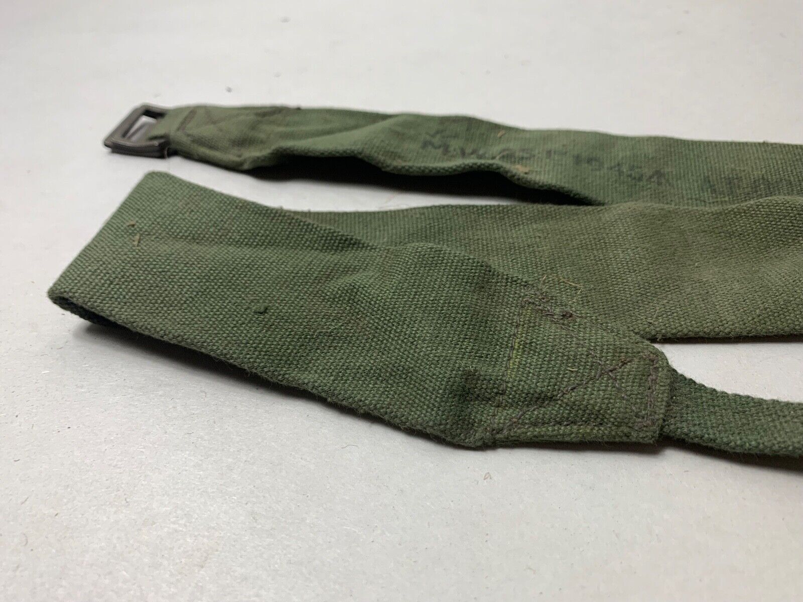 Original WW2 British Army 44 Pattern Equipment Strap - 1945 Dated - The Militaria Shop