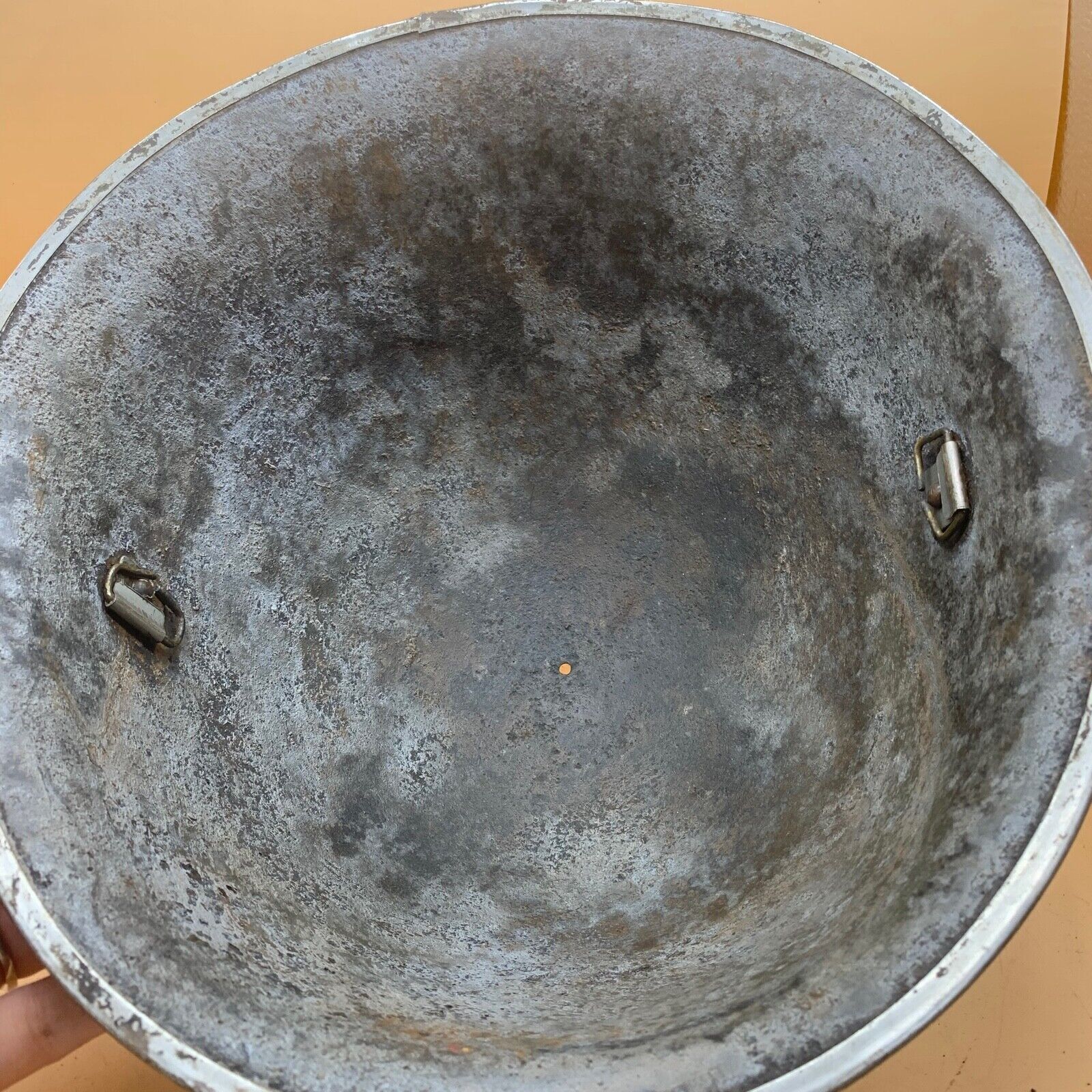 Original WW2 British / Canadian Army Mk3 High Rivet Turtle Army Combat Helmet - The Militaria Shop