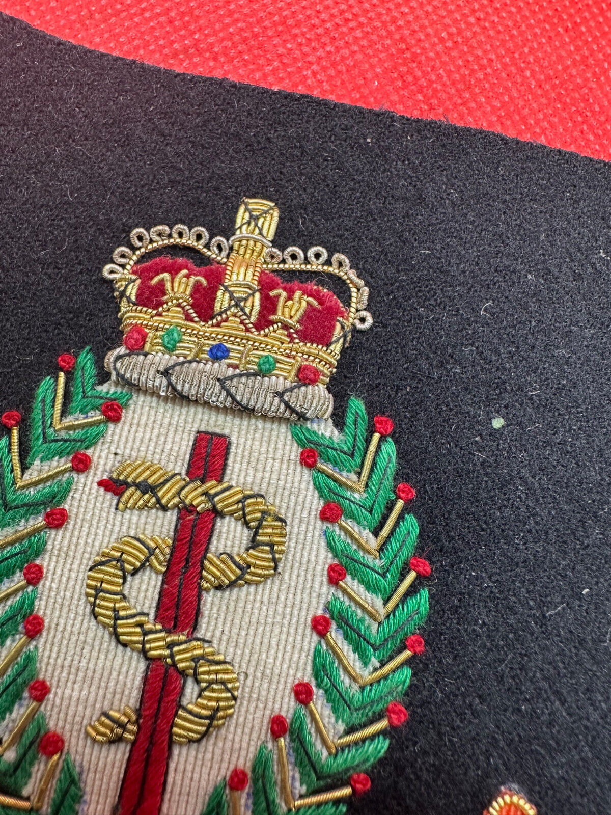 British Army Bullion Embroidered Blazer Badge - RAMC Royal Army Medical Corps - The Militaria Shop