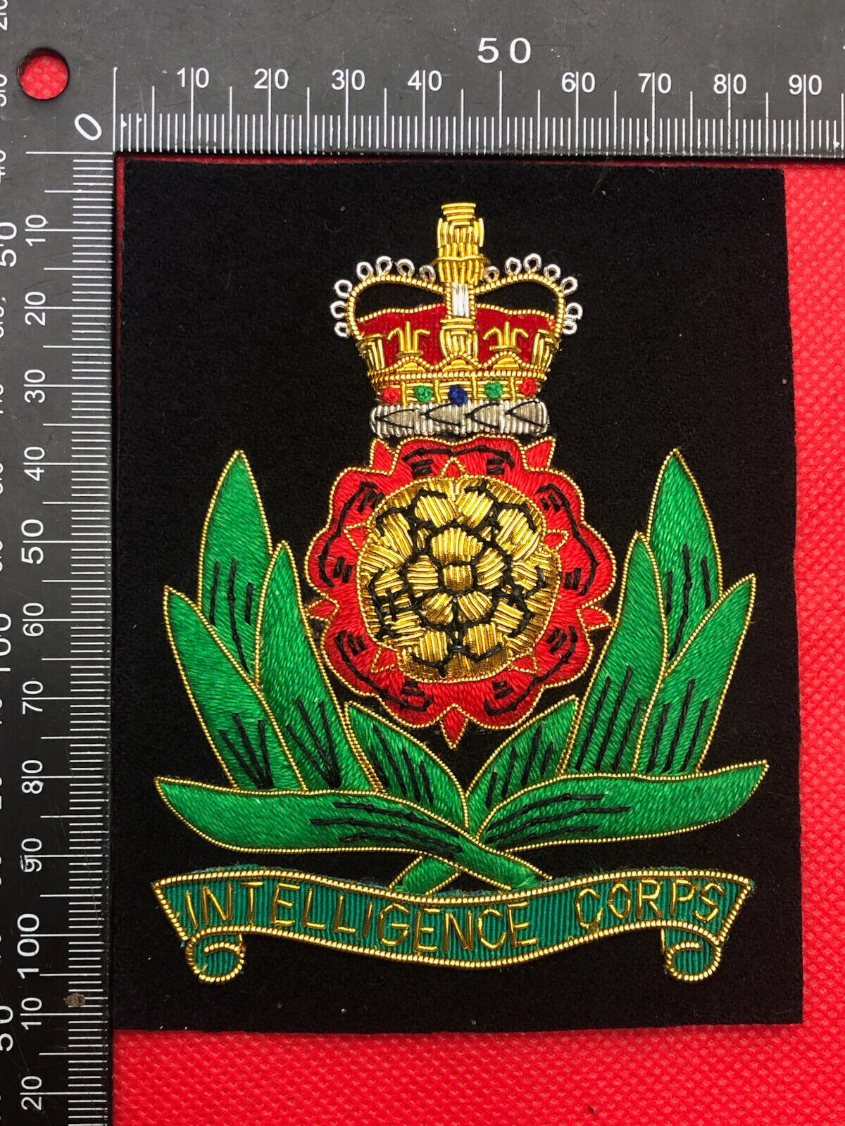 British Army Bullion Embroidered Blazer Badge - Intelligence Corps - The Militaria Shop