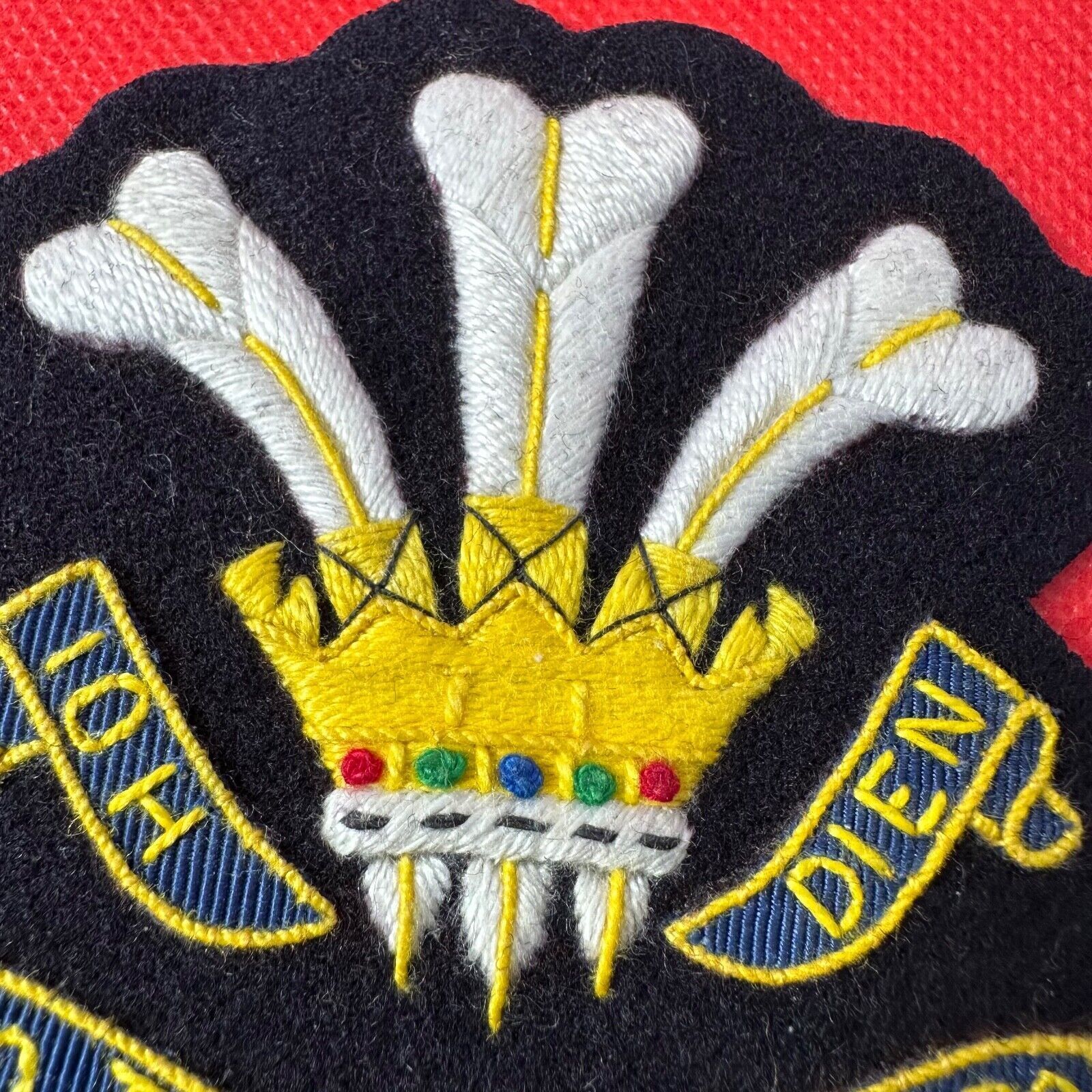 British Army 10th Royal Hussars Regiment Embroidered Blazer Badge - The Militaria Shop
