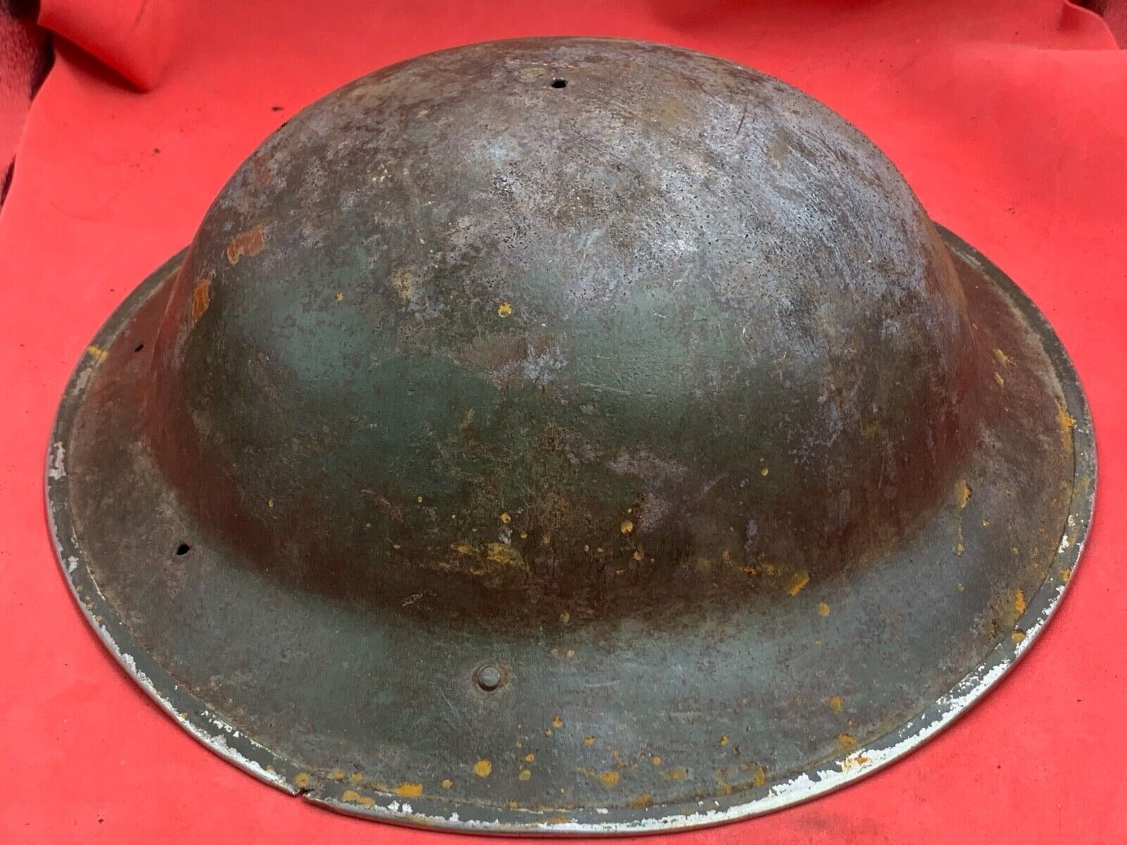 Original WW2 Combat Helmet - British / South African Army Mk2 Brodie Helmet - The Militaria Shop
