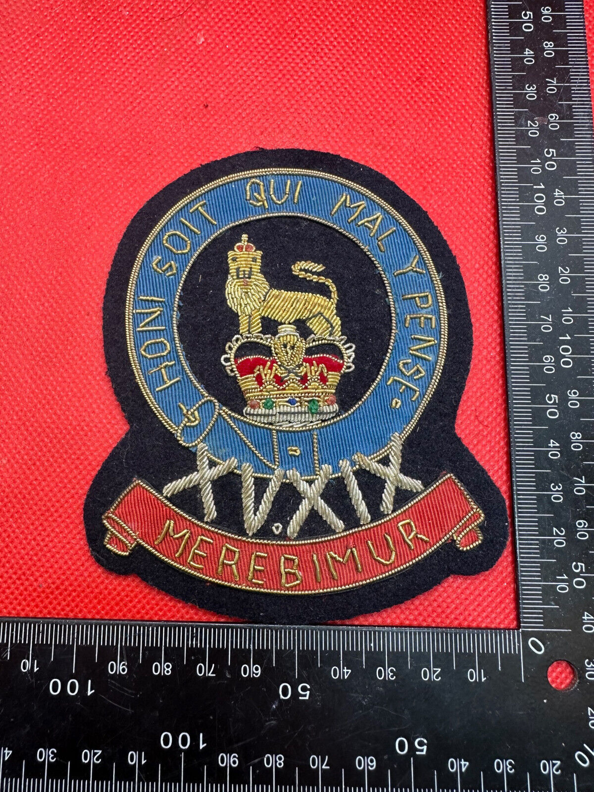 British Army Bullion Embroidered Blazer Badge - 15th 19th Hussars - The Militaria Shop