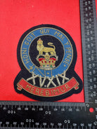 British Army Bullion Embroidered Blazer Badge - 15th 19th Hussars - The Militaria Shop