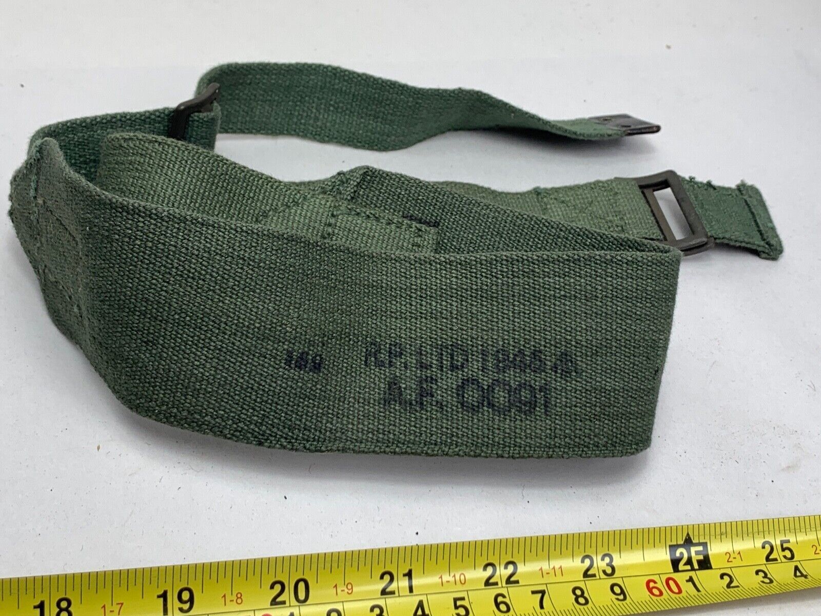 Original WW2 British Army 44 Pattern Shoulder Strap - 1945 Dated - The Militaria Shop