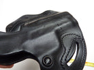 Black Leather Pistol Holster Belt Mounted - De Santis - 001-B3 - The Militaria Shop