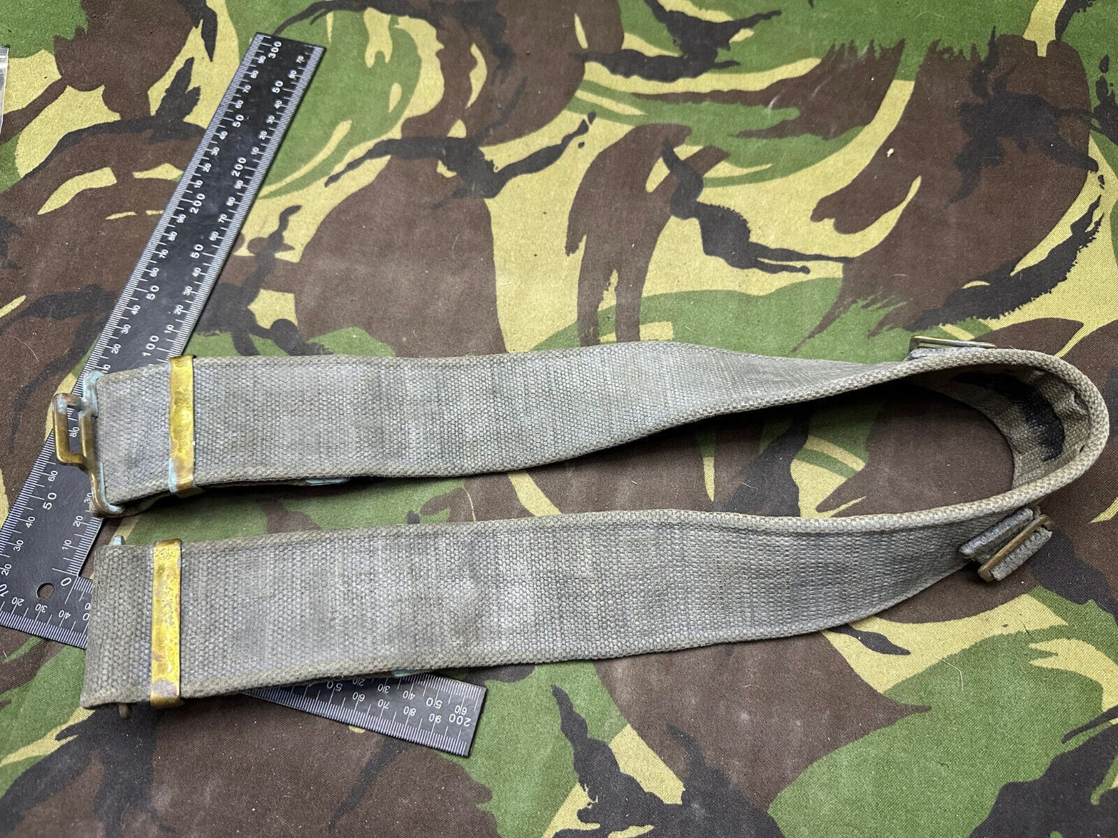 Original British Royal Air Force RAF Blue WW2 37 Pattern Belt - 38" Waist M - The Militaria Shop