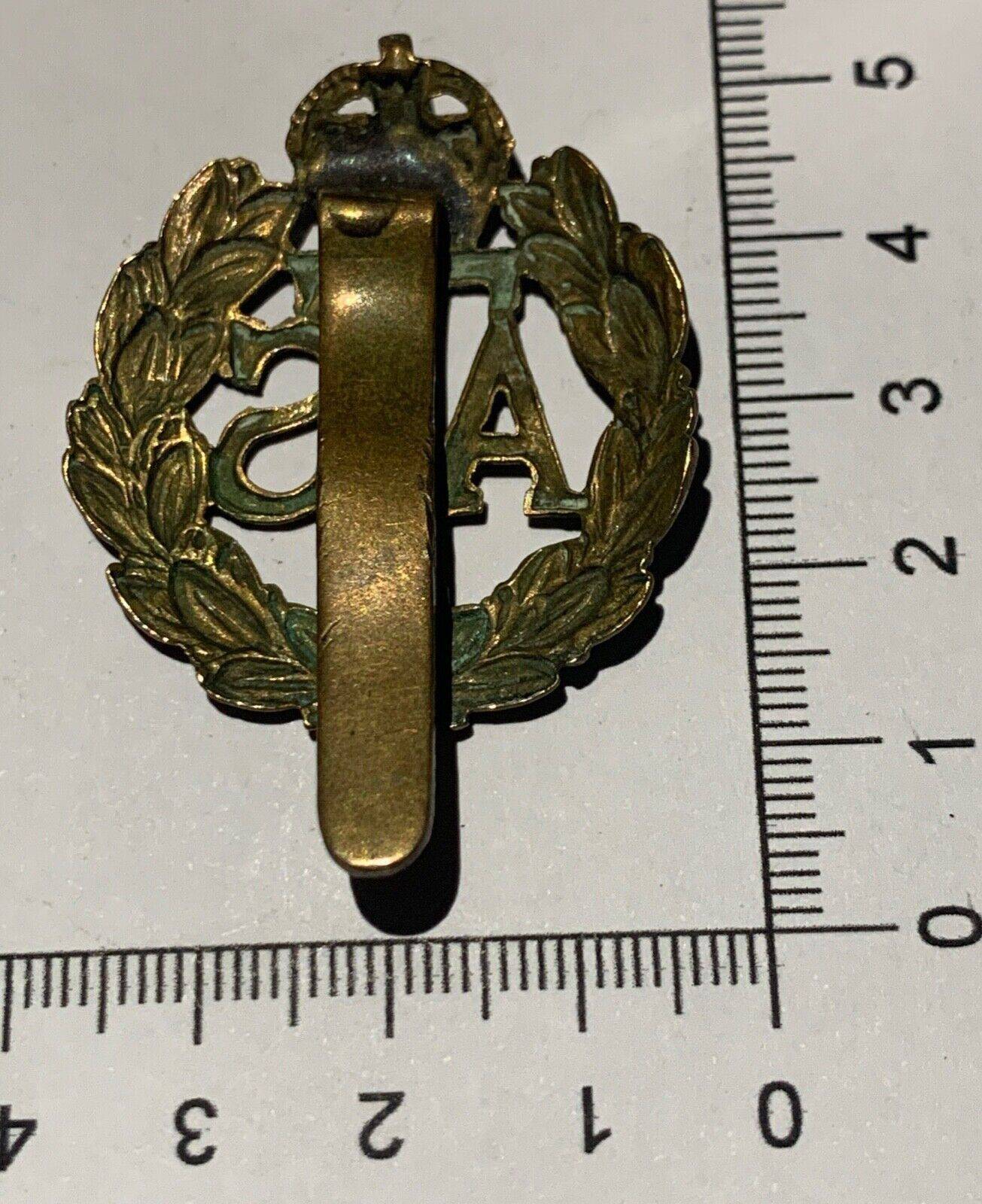 A nice quality WW2 British Army AUXILLIARY TERRITORIAL SERVICE brass Cap Badge. - The Militaria Shop