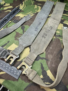 Original British Royal Air Force RAF Blue L Strap Pair - WW2 37 Pattern - The Militaria Shop