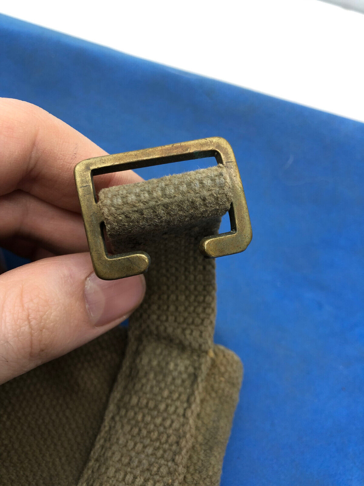 WW2 British Army 37 Pattern Webbing Water Bottle Carrier Harness - 1944 Dated - The Militaria Shop