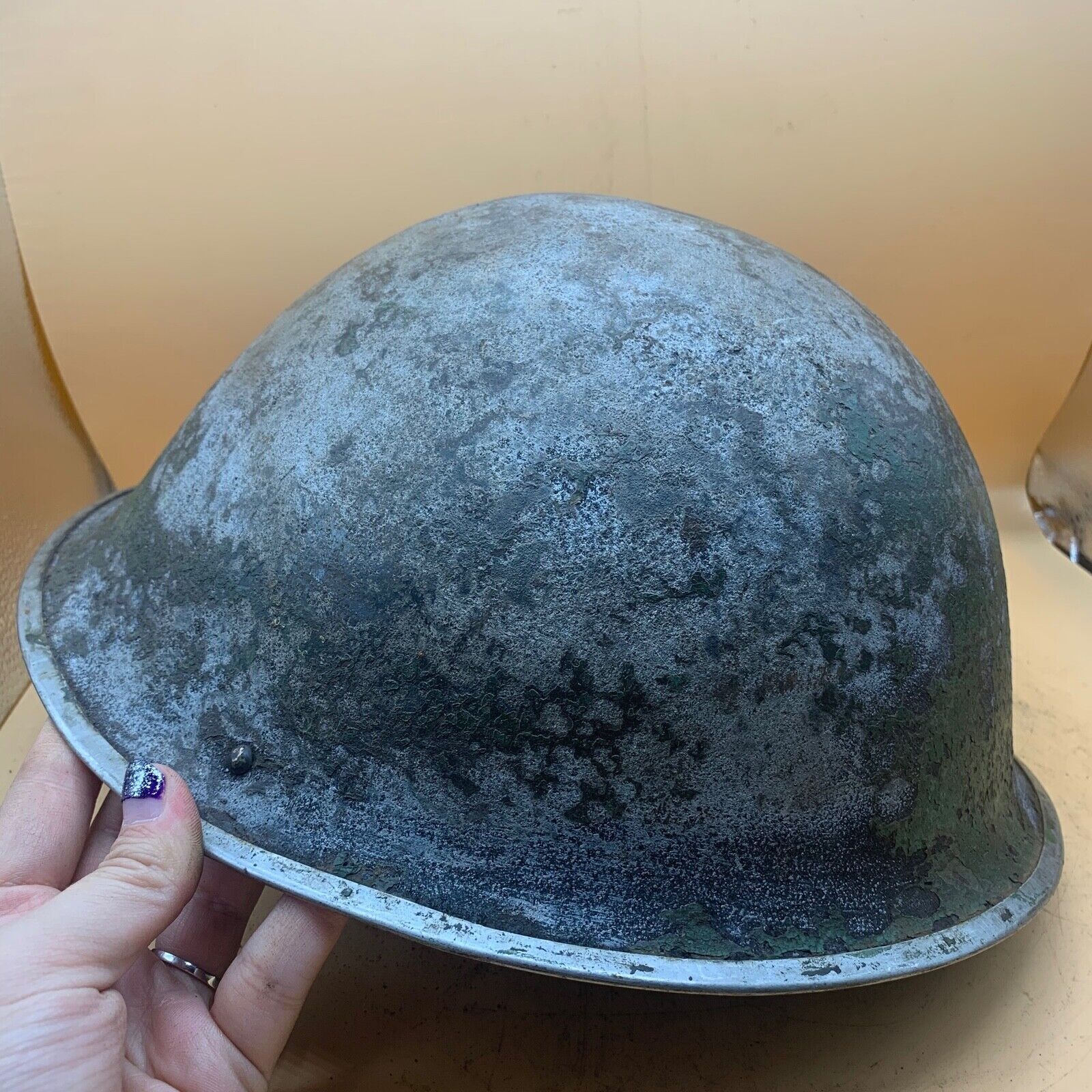 Original WW2 Onwards (1945-1952) British Army Mk4 Turtle Helmet - The Militaria Shop