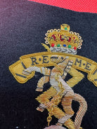 British Army Bullion Embroidered Blazer Badge - R.E.M.E Engineers - Queens Crown - The Militaria Shop