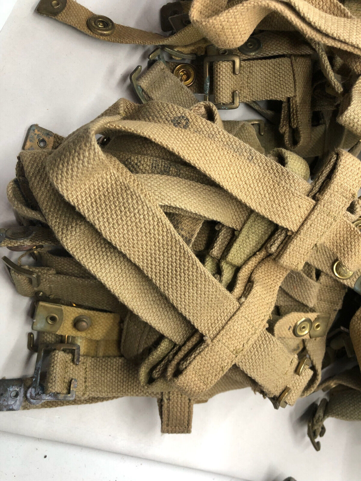 Original WW2 37 Pattern British Army Water Bottle Carrier Harness - The Militaria Shop