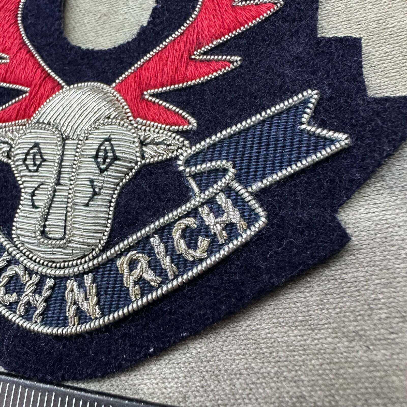 British Army Bullion Embroidered Blazer Badge - Seaforth Highlanders Regiment - The Militaria Shop
