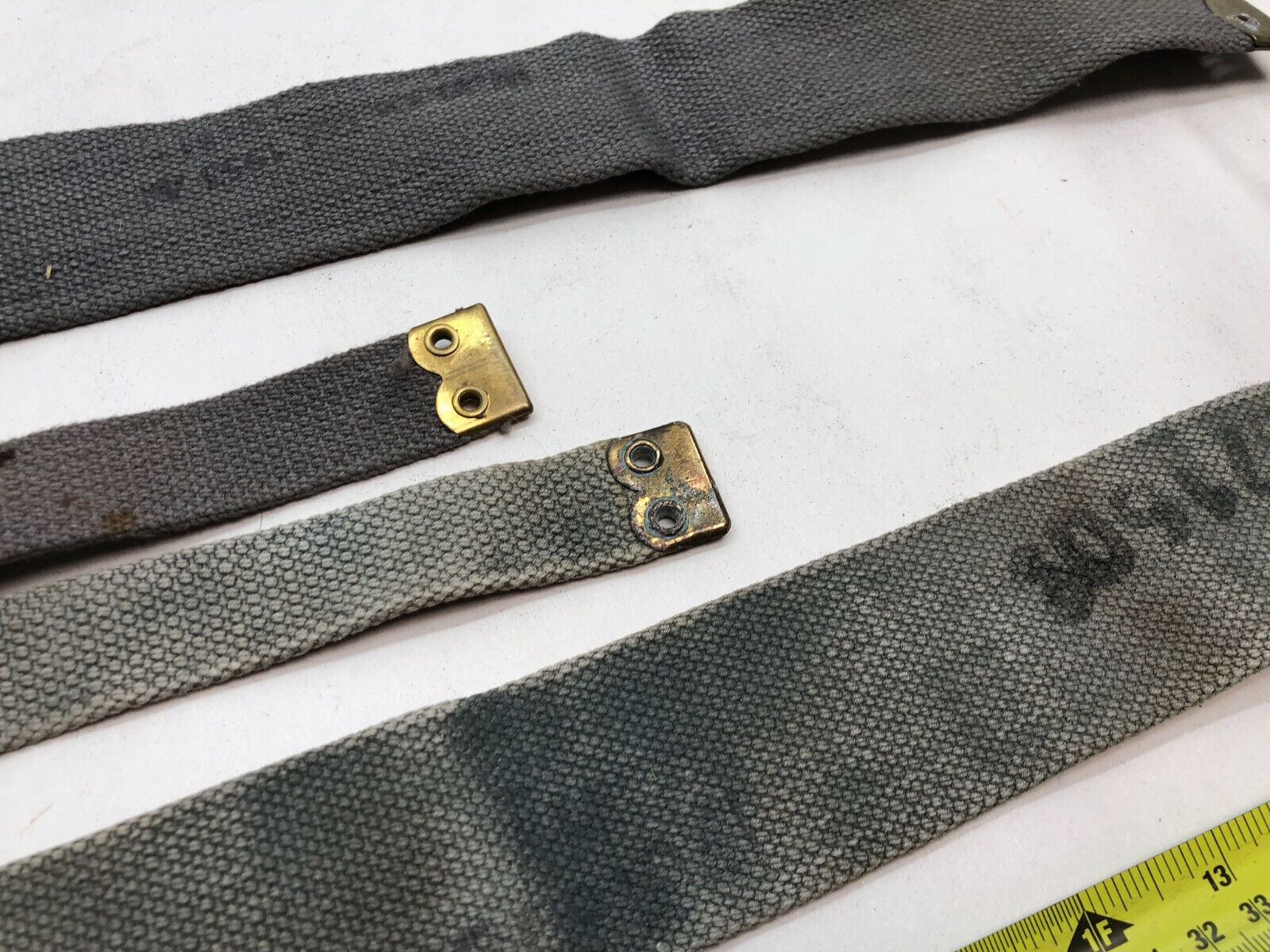 Original WW2 British Royal Air Force Blue 37 Pattern L Strap Set - The Militaria Shop