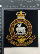 British Army Bullion Embroidered Blazer Badge - The Royal Warwickshire Regiment - The Militaria Shop