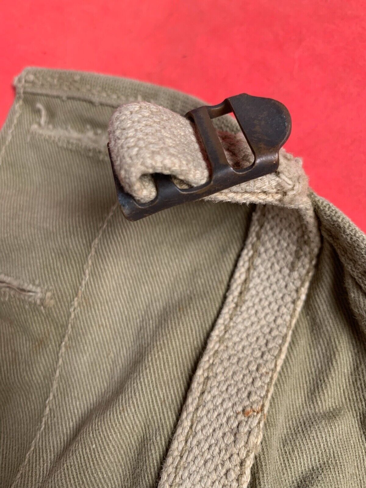 Original WW2 US Army M1928 Haversack Pack Tail - The Militaria Shop