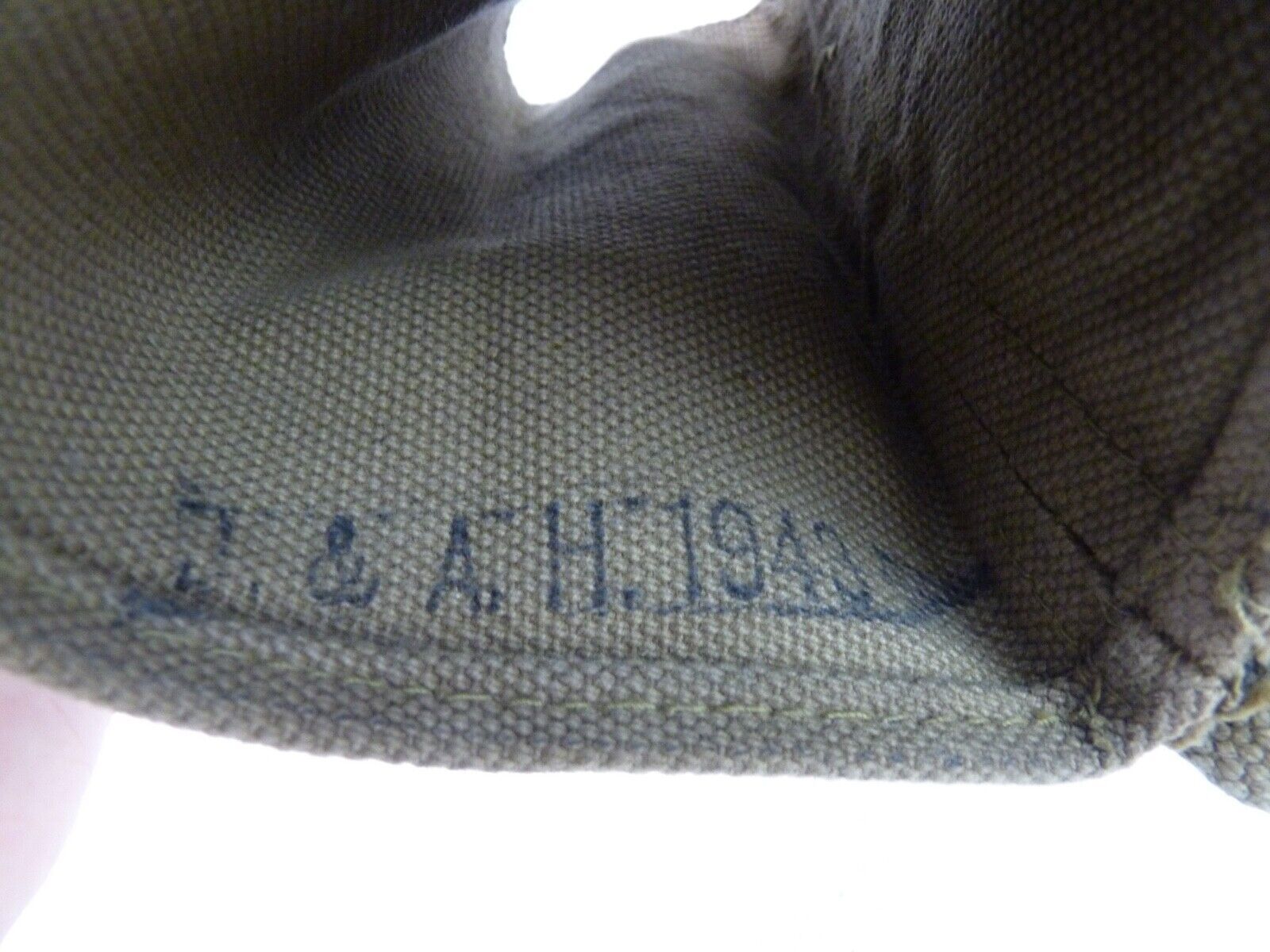 Original WW2 British Army Soldiers Water Bottle Carrier Harness - Dated 1943 - The Militaria Shop
