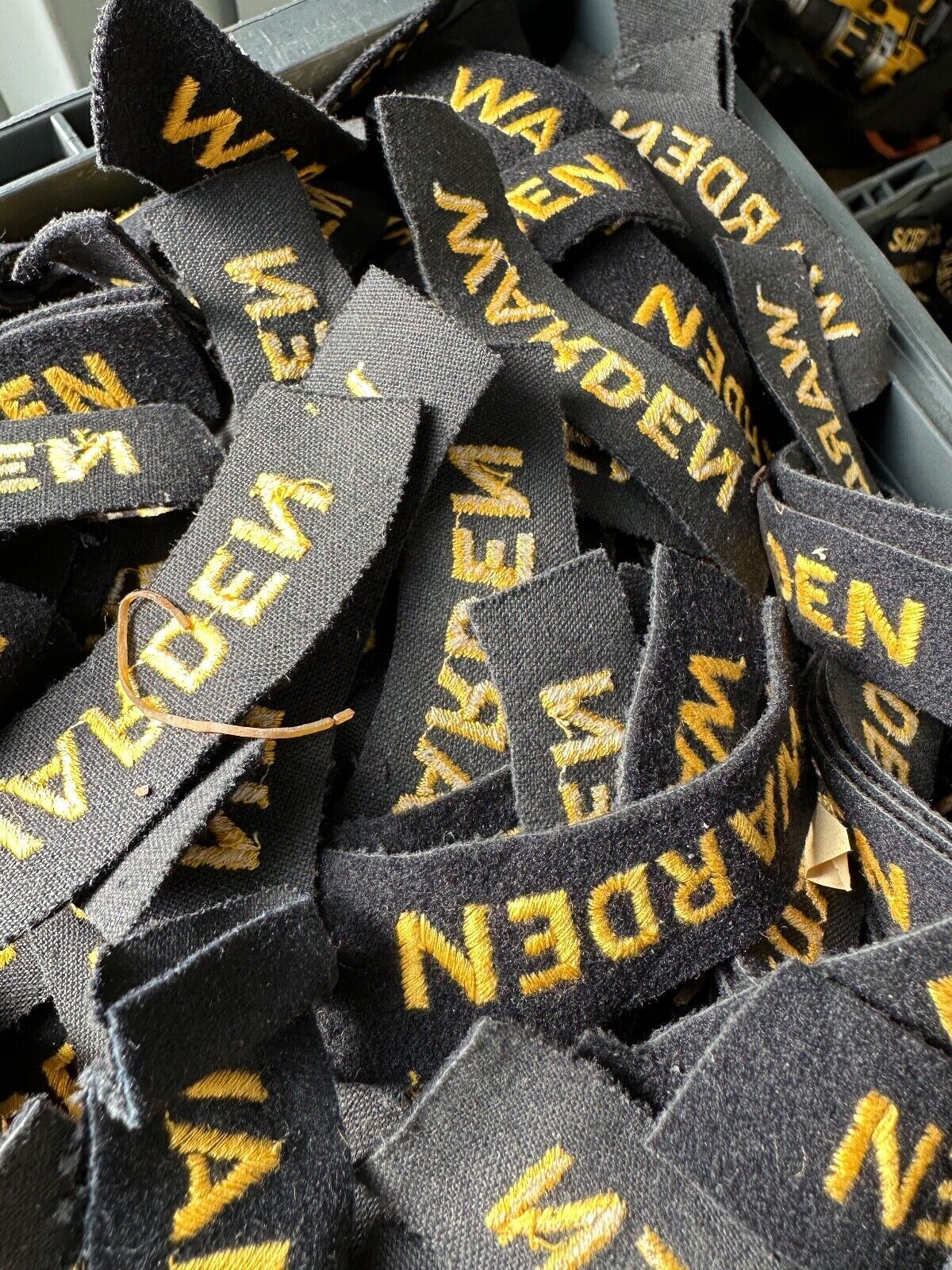 1 Pair of Original WW2 British Home Front Civil Defence Warden Shoulder Titles - The Militaria Shop