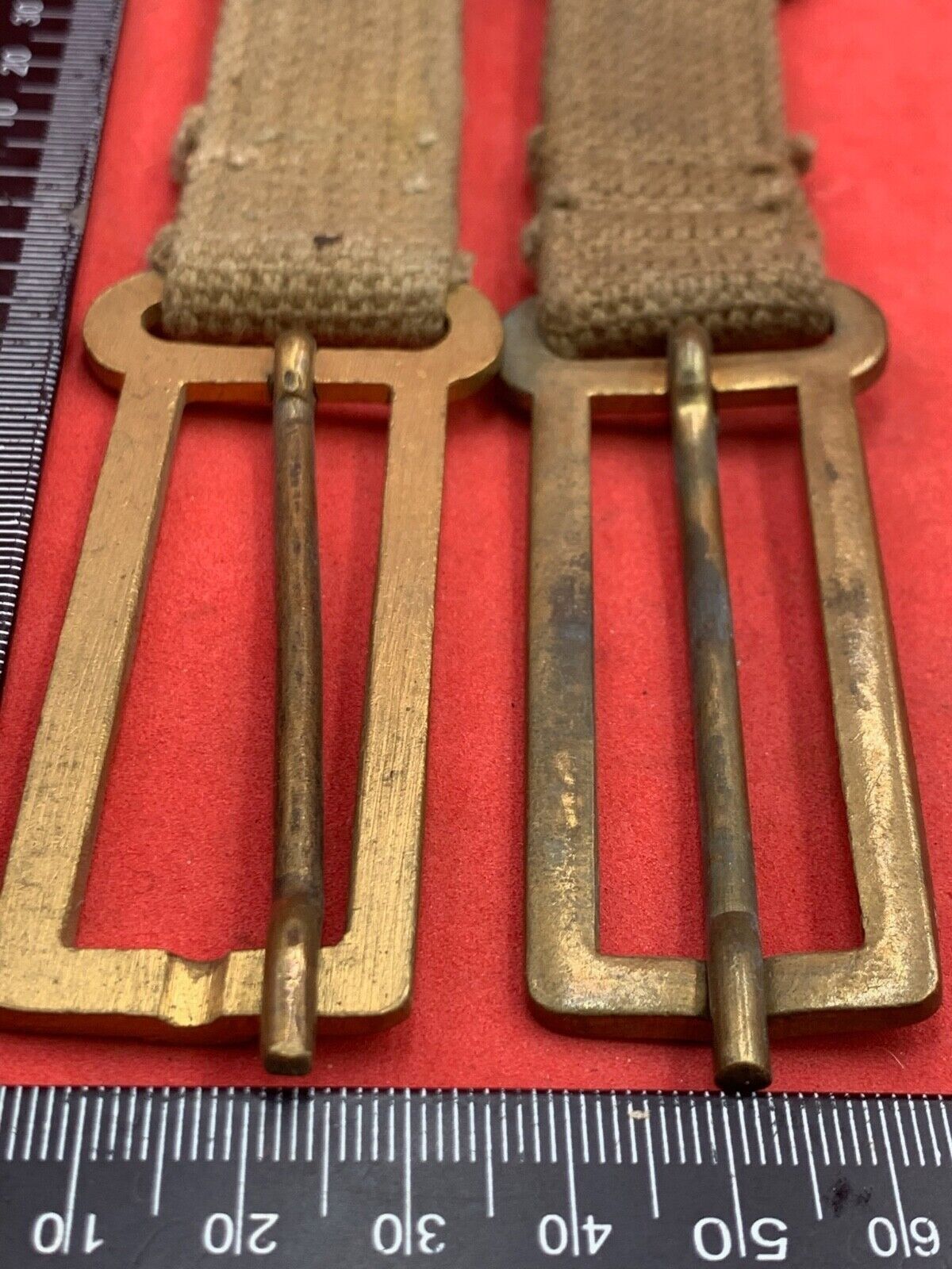 Original WW2 British Army 37 Pattern Brace Adaptor Pair - The Militaria Shop