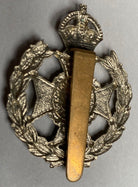 A British Army 19th County of London white metal cap badge. - The Militaria Shop