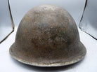Original WW2 British / Canadian Army Mk3 High Rivet Turtle Army Combat Helmet - The Militaria Shop