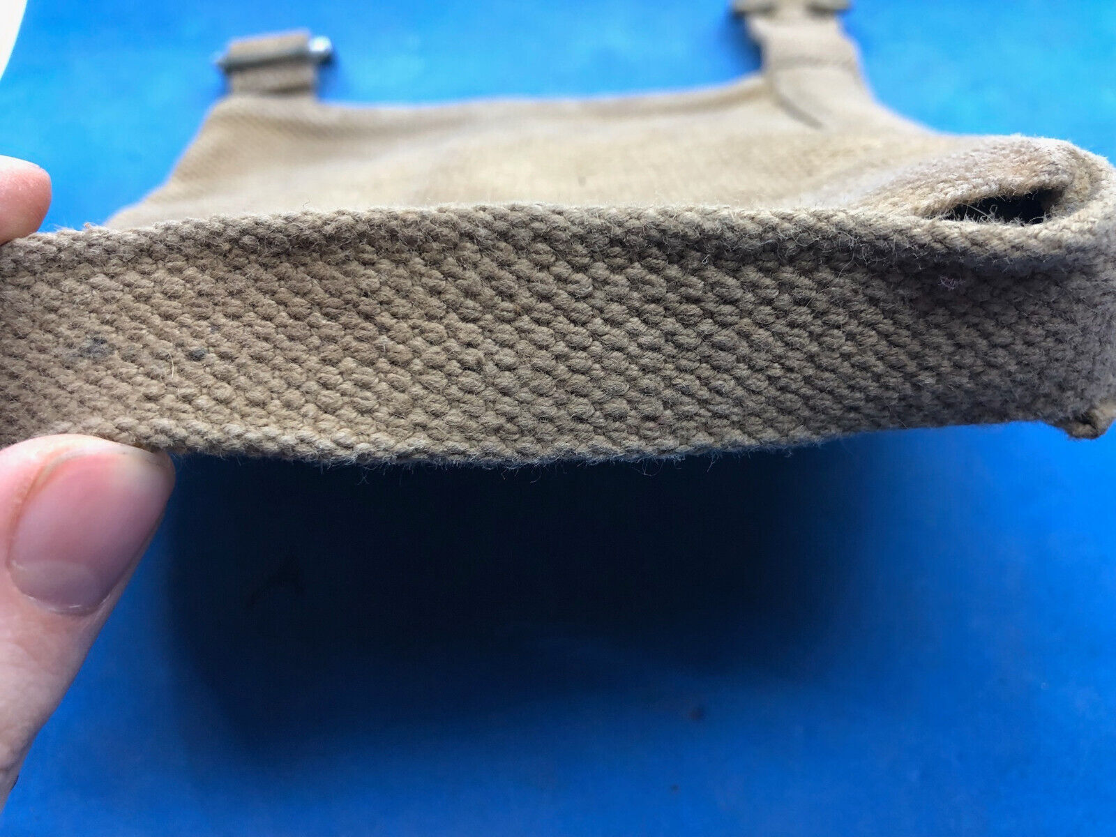 WW2 British Army 37 Pattern Webbing Water Bottle Carrier Harness - 1944 Dated - The Militaria Shop