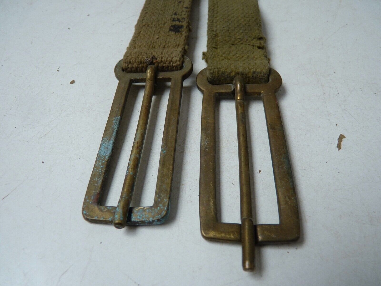 Original WW2 British Army 37 Pattern Webbing Brace Adaptor Pair - The Militaria Shop