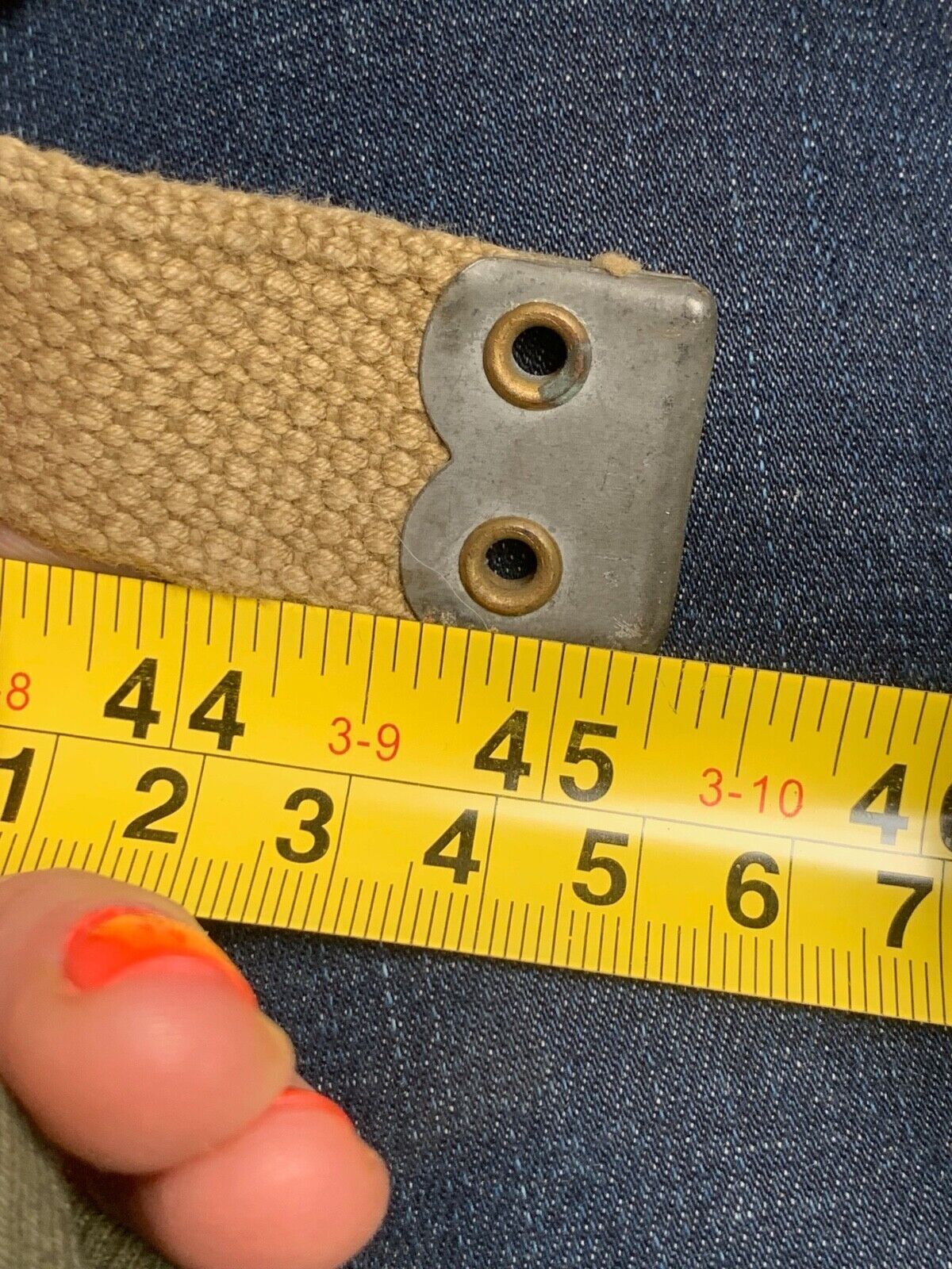 Original WW2 British Army 37 Pattern Shoulder Strap - NORMAL - M&S 1945 - The Militaria Shop