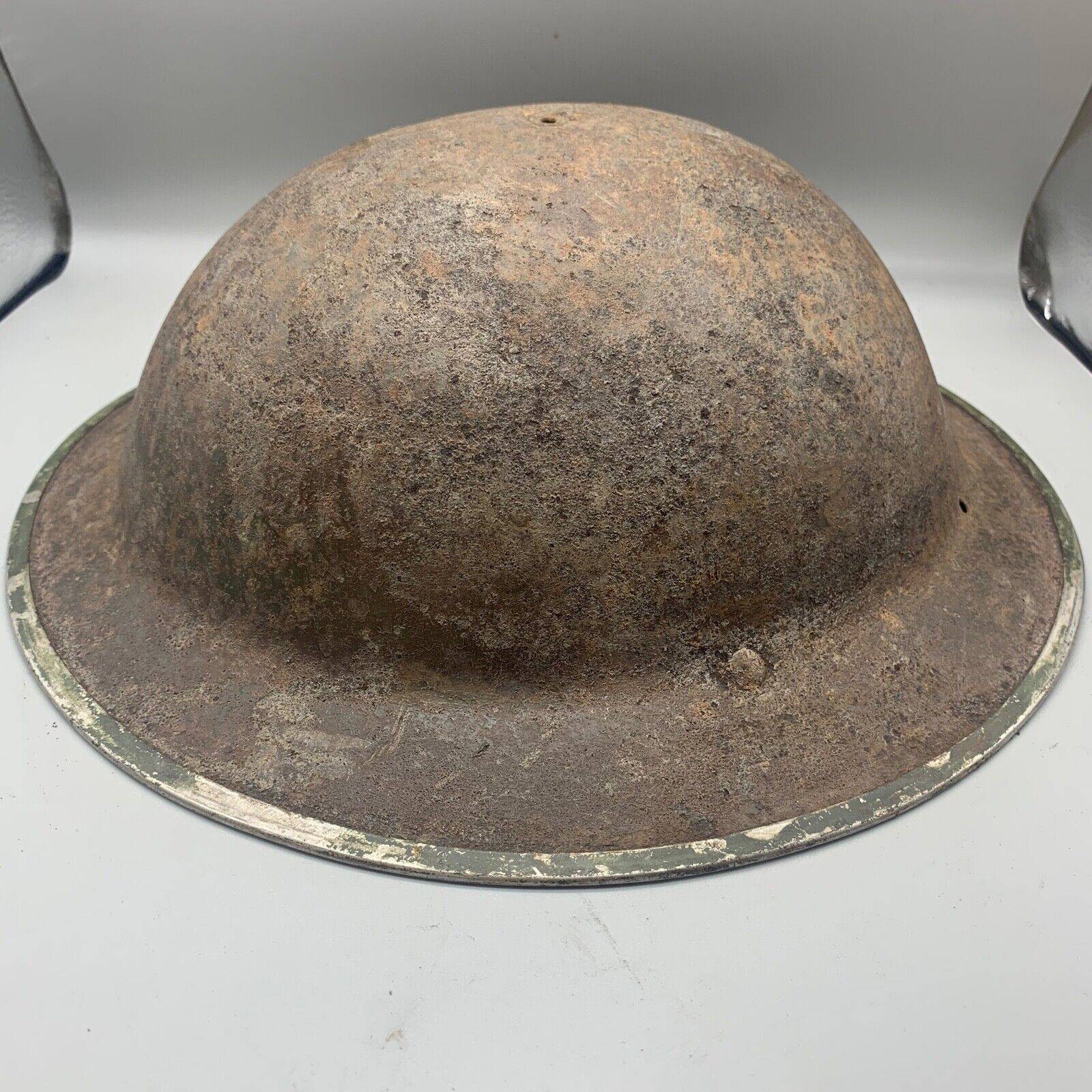 Original WW2 South African Army Mk2 Brodie Helmet - British Style Combat Helmet - The Militaria Shop