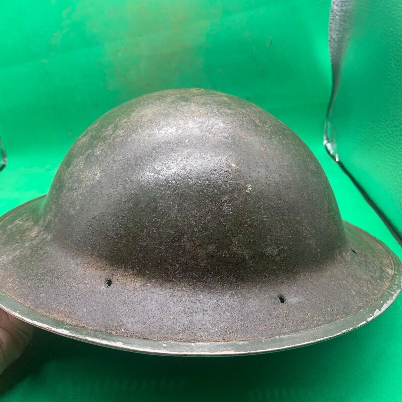 Original WW2 South African Army Mk2 Brodie Helmet - British Style Combat Helmet - The Militaria Shop