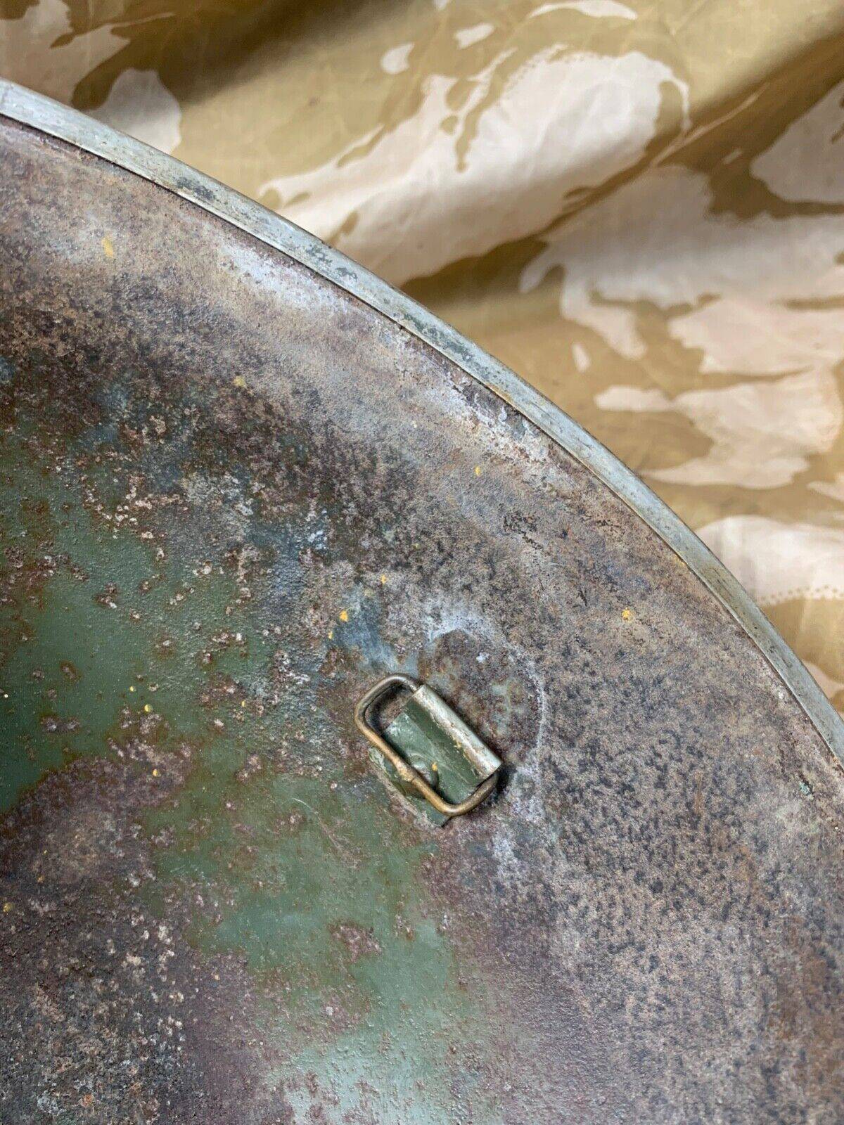 WW2 Mk3 High Rivet Turtle - British / Canadian Army Helmet - Good Original - The Militaria Shop