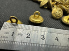 Pair of Original British Army WW2 Royal Engineers Brass Officers Cap Buttons - The Militaria Shop