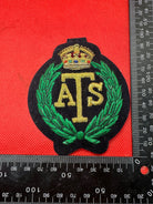 British Army Bullion Embroidered Blazer Badge - ATS - Auxiliary Territorial Serv - The Militaria Shop