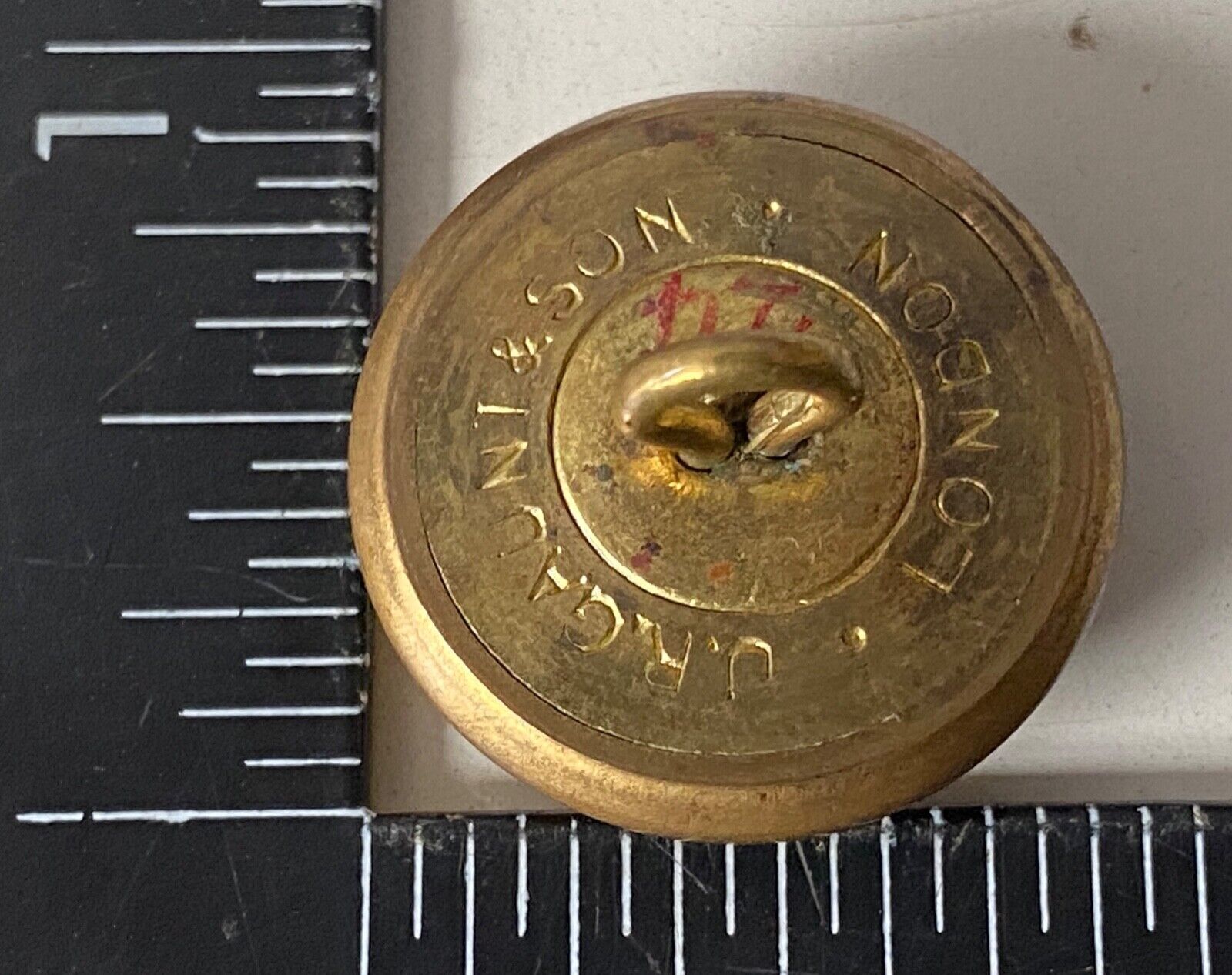 Victorian Crown Royal Garrison Horse RGH tunic button - approximately 22mm. - The Militaria Shop