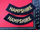 Original WW2 British Home Front Civil Defence Hampshire Shoulder Titles - The Militaria Shop