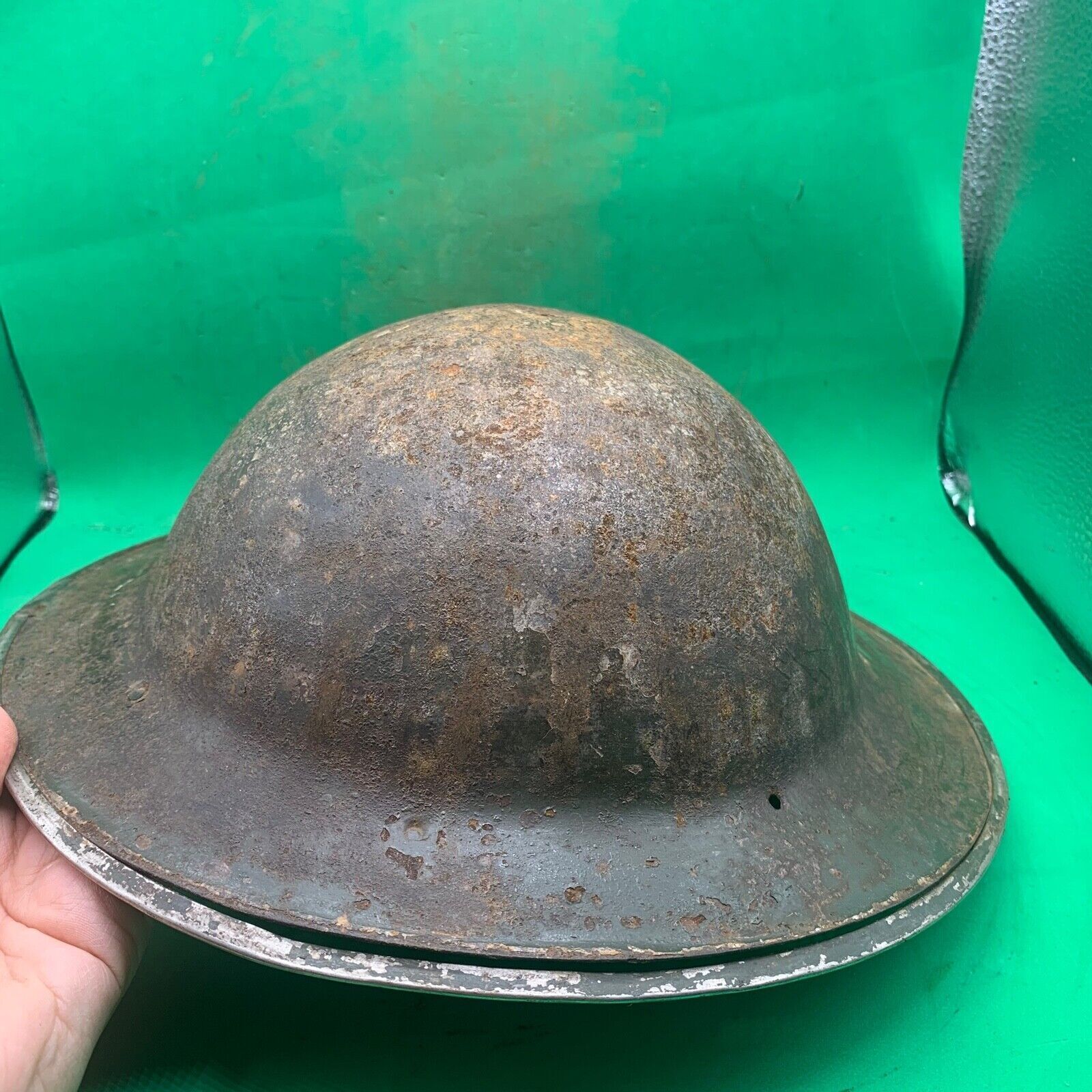 Original WW2 South African Army Mk2 Brodie Helmet - British Style Combat Helmet - The Militaria Shop